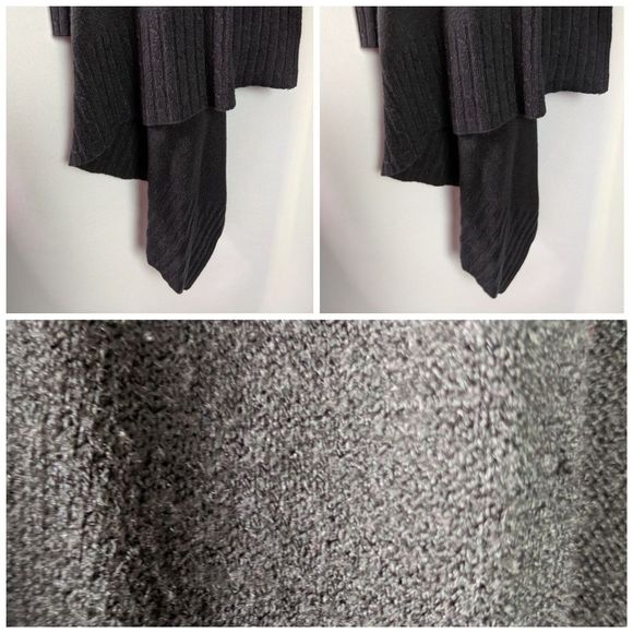 H&M Black Waterfall Open Cardigan Size XS/S EUC - Picture 5 of 6